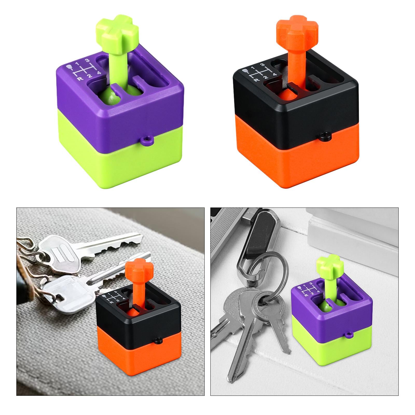 4xManual Shifter Box Keychain for Boyfriend Automotive Accessories Sensory Toy Green