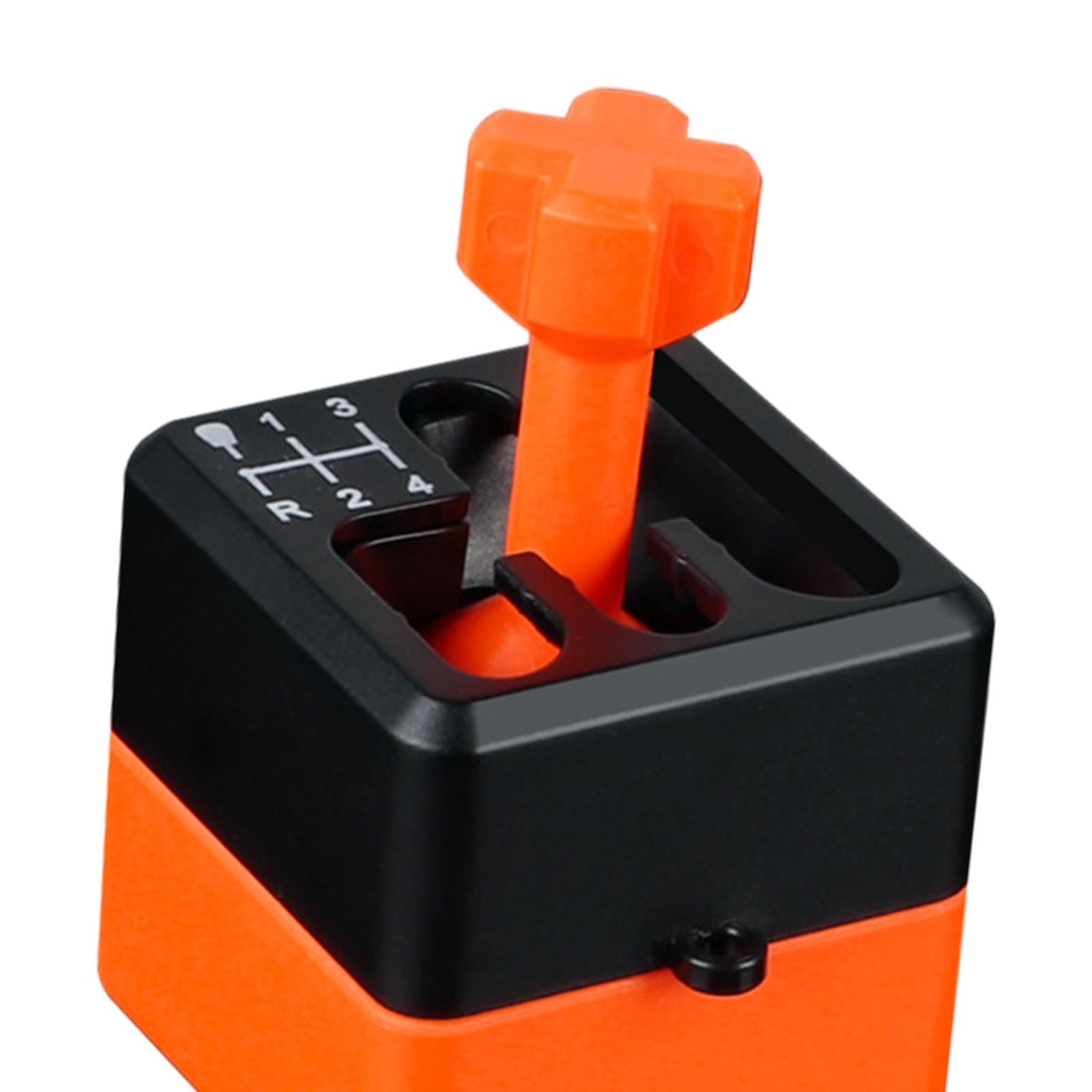 4xManual Shifter Box Keychain for Boyfriend Automotive Accessories Sensory Toy Orange