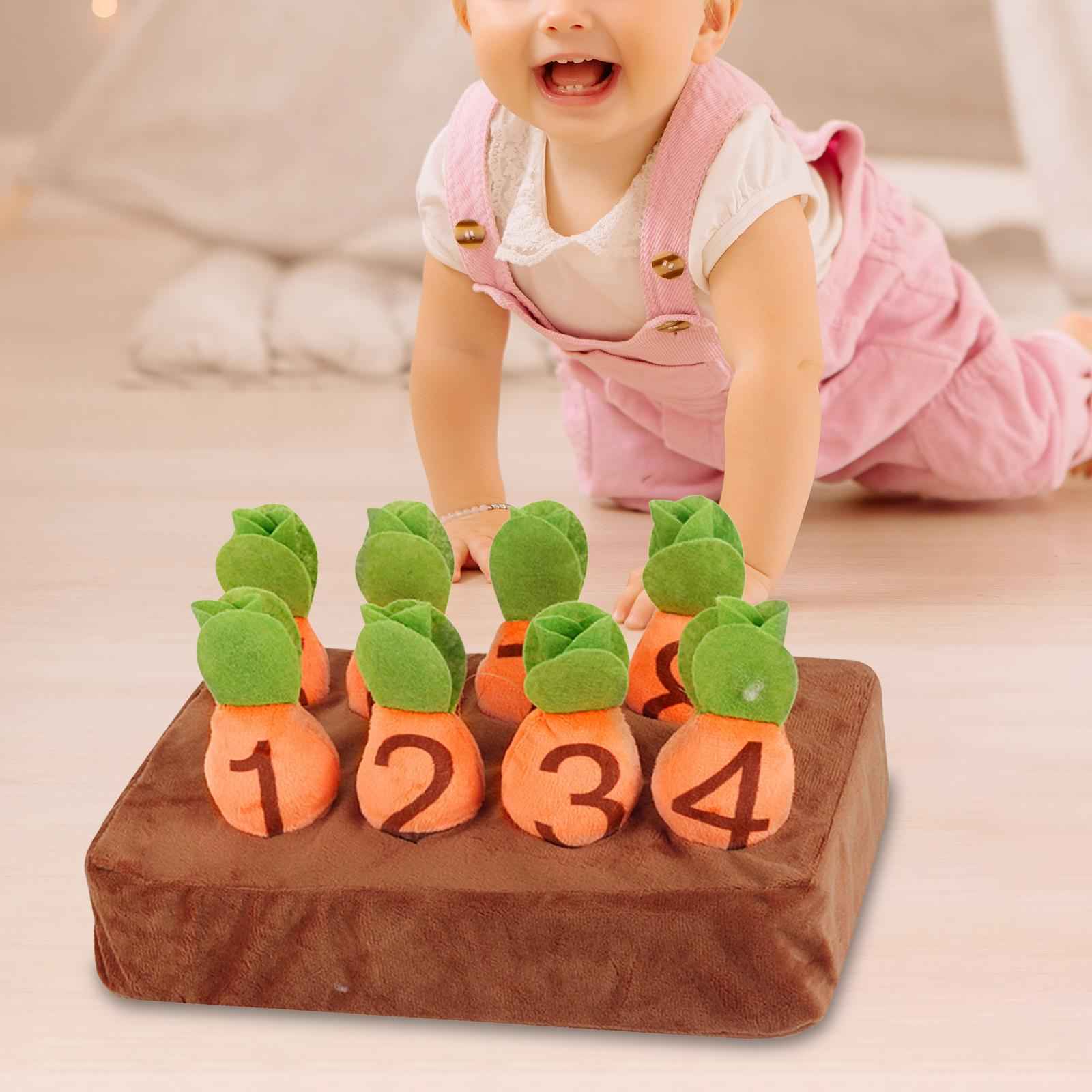 Carrot Plush Stuffed Toy Radishes Carrot Plush Toy for Subtraction Preschool