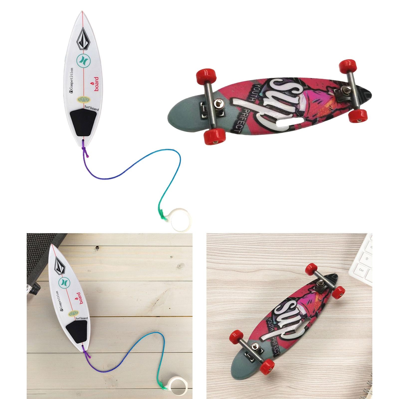 4xFinger Surfboard Finger Motor Skills Portable Finger Toy for Kids Boys Girls