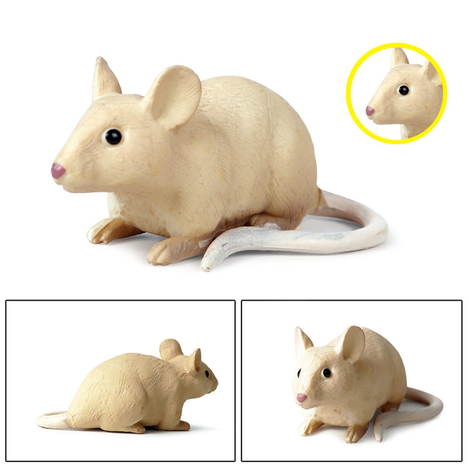 3xMice Toy Sculptures Mouse Model for Holiday Kindergarten Party Supplies