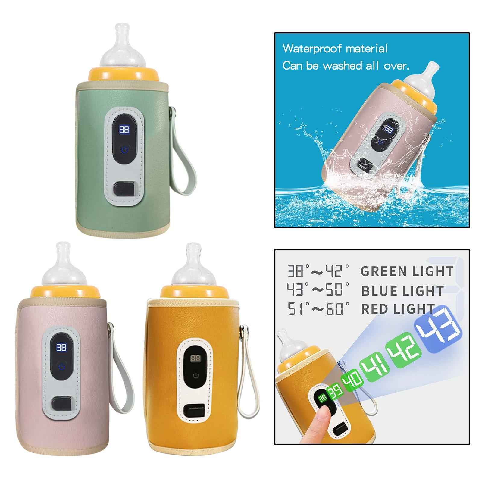 Mug Milk Heater for Most Bottles Milk Keeper for Nursing Camping Travel green