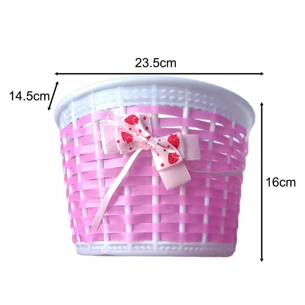 Bike Basket for Boys Girls Front Frame Bike Basket Handlebar Basket for Kids