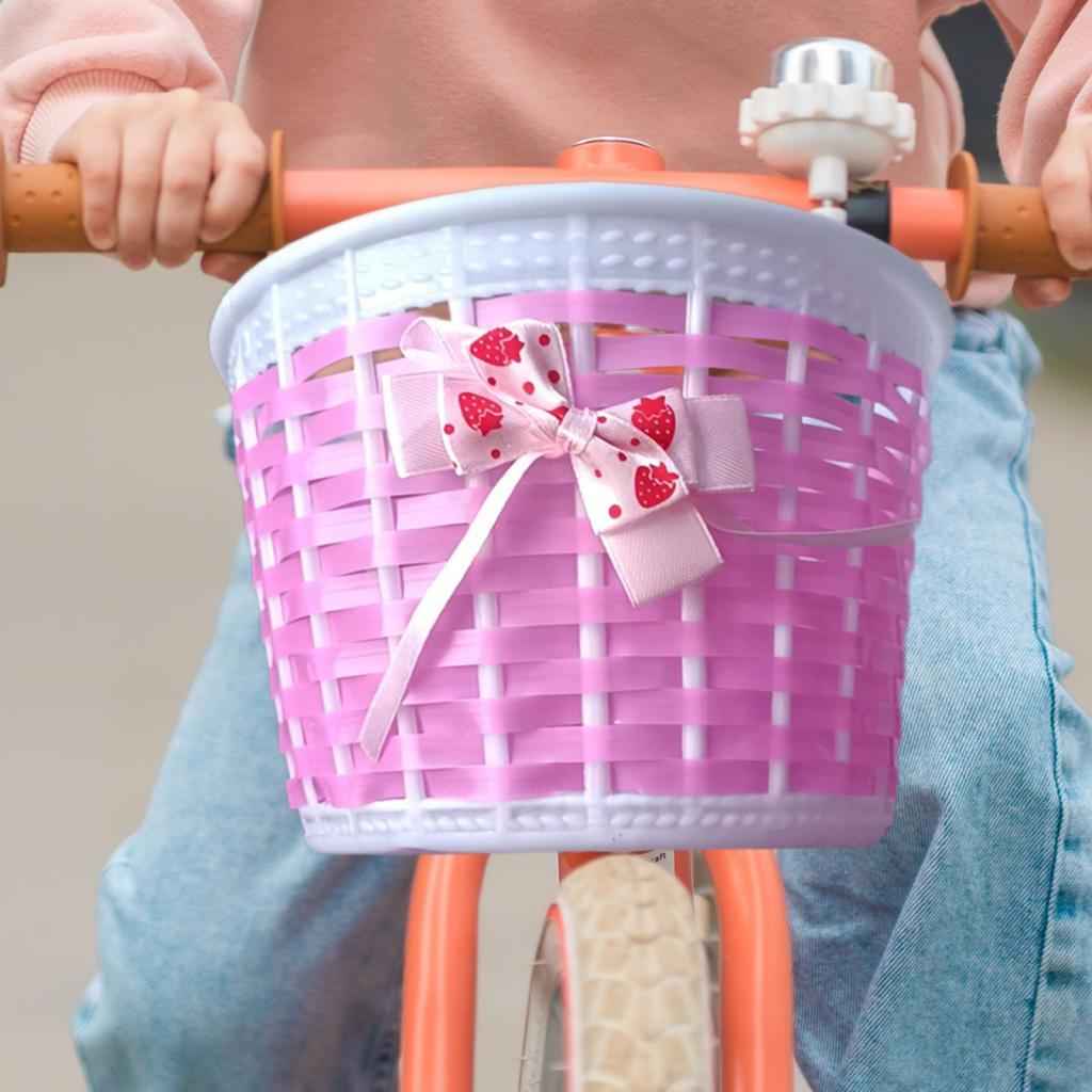 Bike Basket for Boys Girls Front Frame Bike Basket Handlebar Basket for Kids