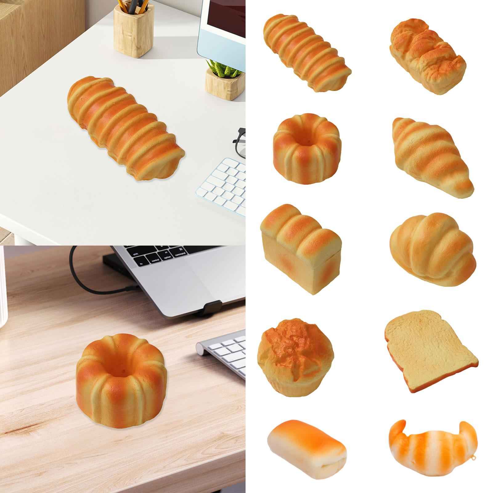 Soft Toast Bread Shape Squishes Toy Bread Stress Toy for Teens Kids Children A