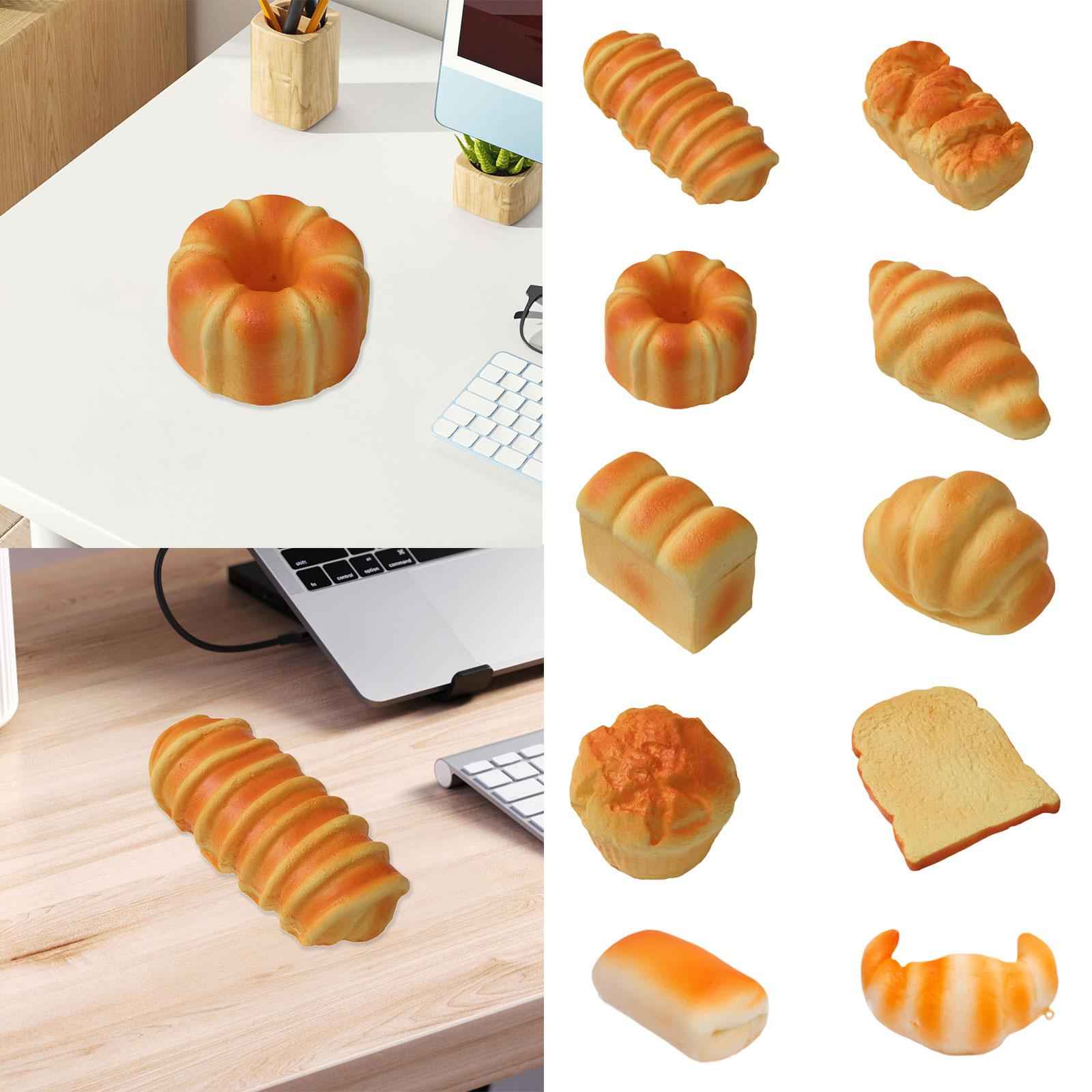 Soft Toast Bread Shape Squishes Toy Bread Stress Toy for Teens Kids Children A