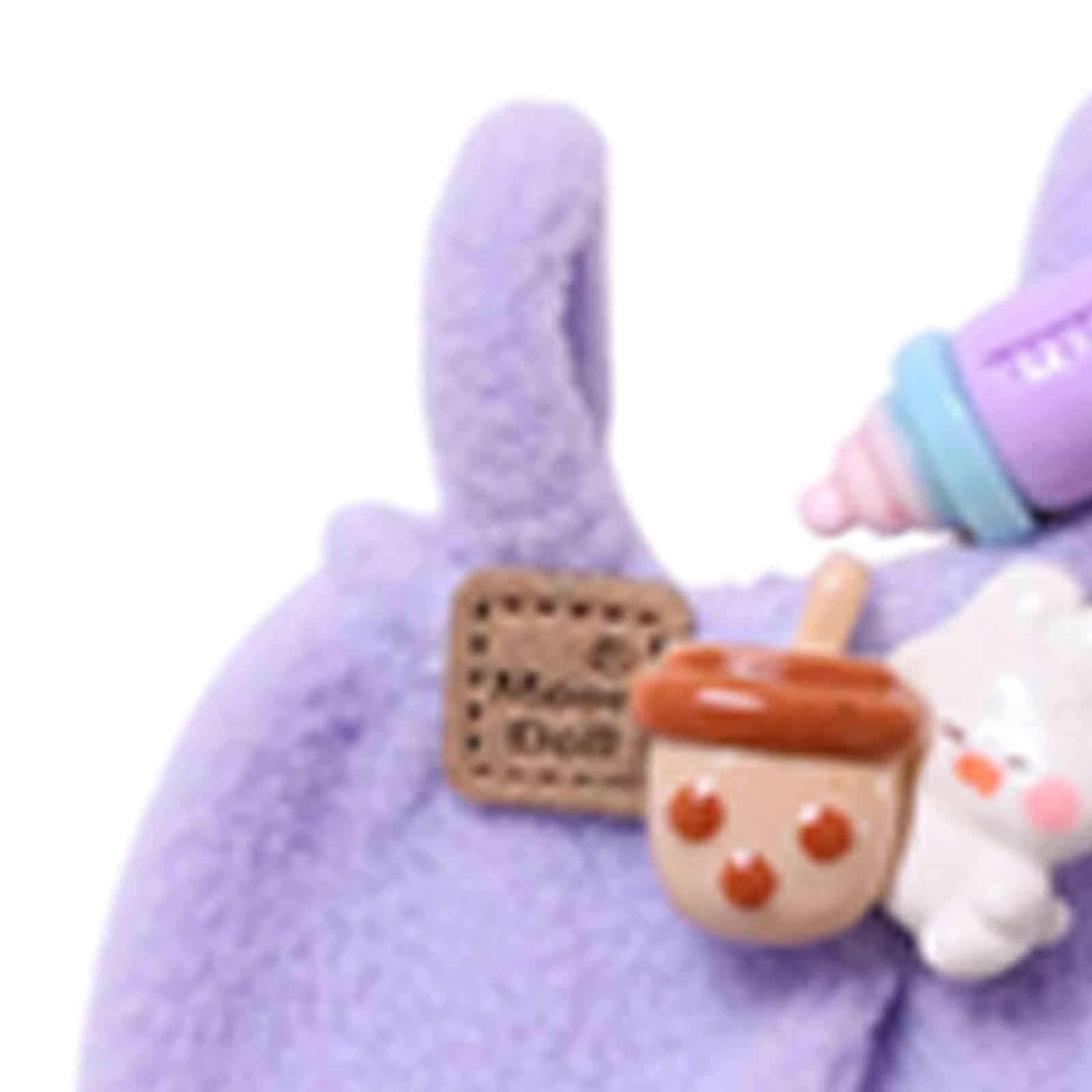 Plush Doll Clothes Cute Educational Coordination Doll Clothing for 17cm Doll Purple