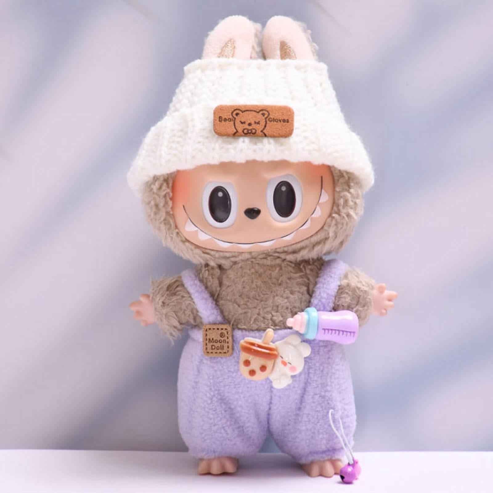 Plush Doll Clothes Cute Educational Coordination Doll Clothing for 17cm Doll Purple