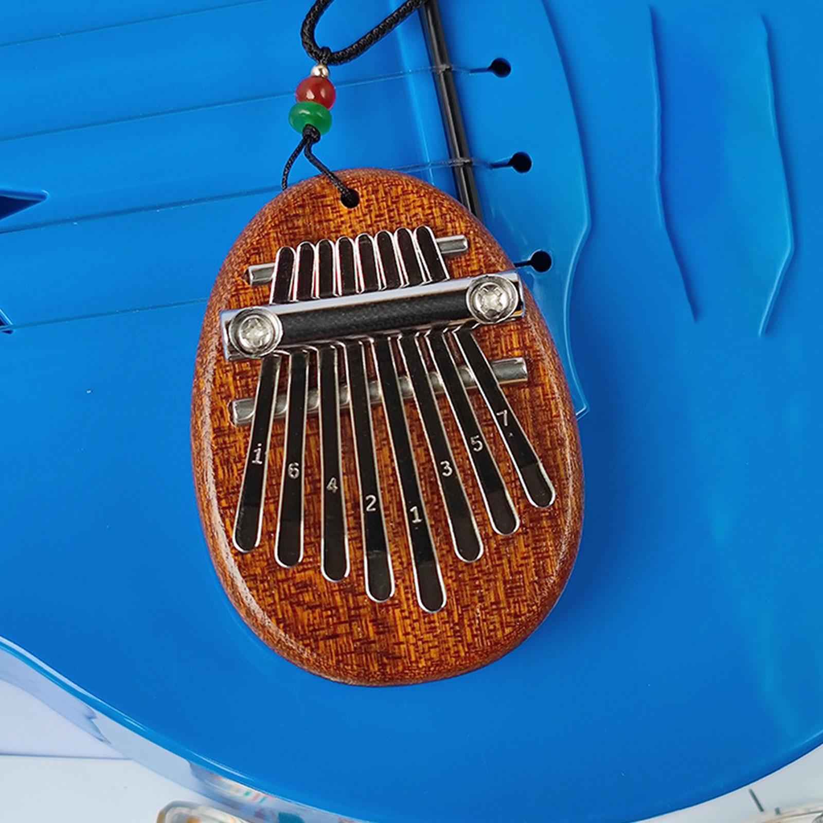 Beginner Finger Instrument Mini Thumb Piano 8 Keys for Ornaments Music Lover Water