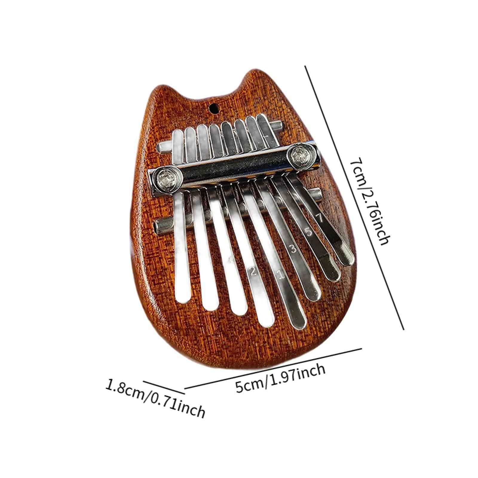 Beginner Finger Instrument Mini Thumb Piano 8 Keys for Ornaments Music Lover Cat