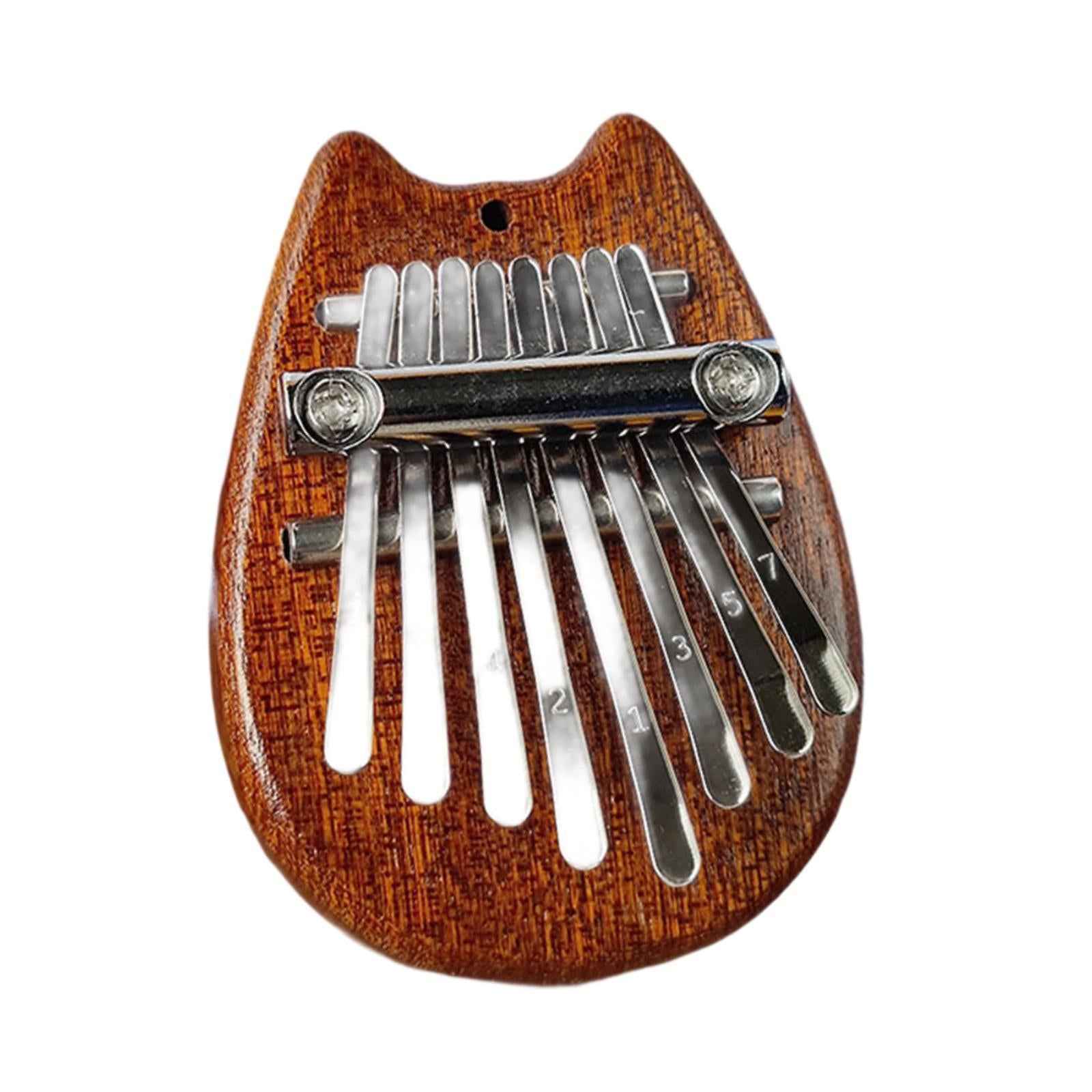 Beginner Finger Instrument Mini Thumb Piano 8 Keys for Ornaments Music Lover Cat