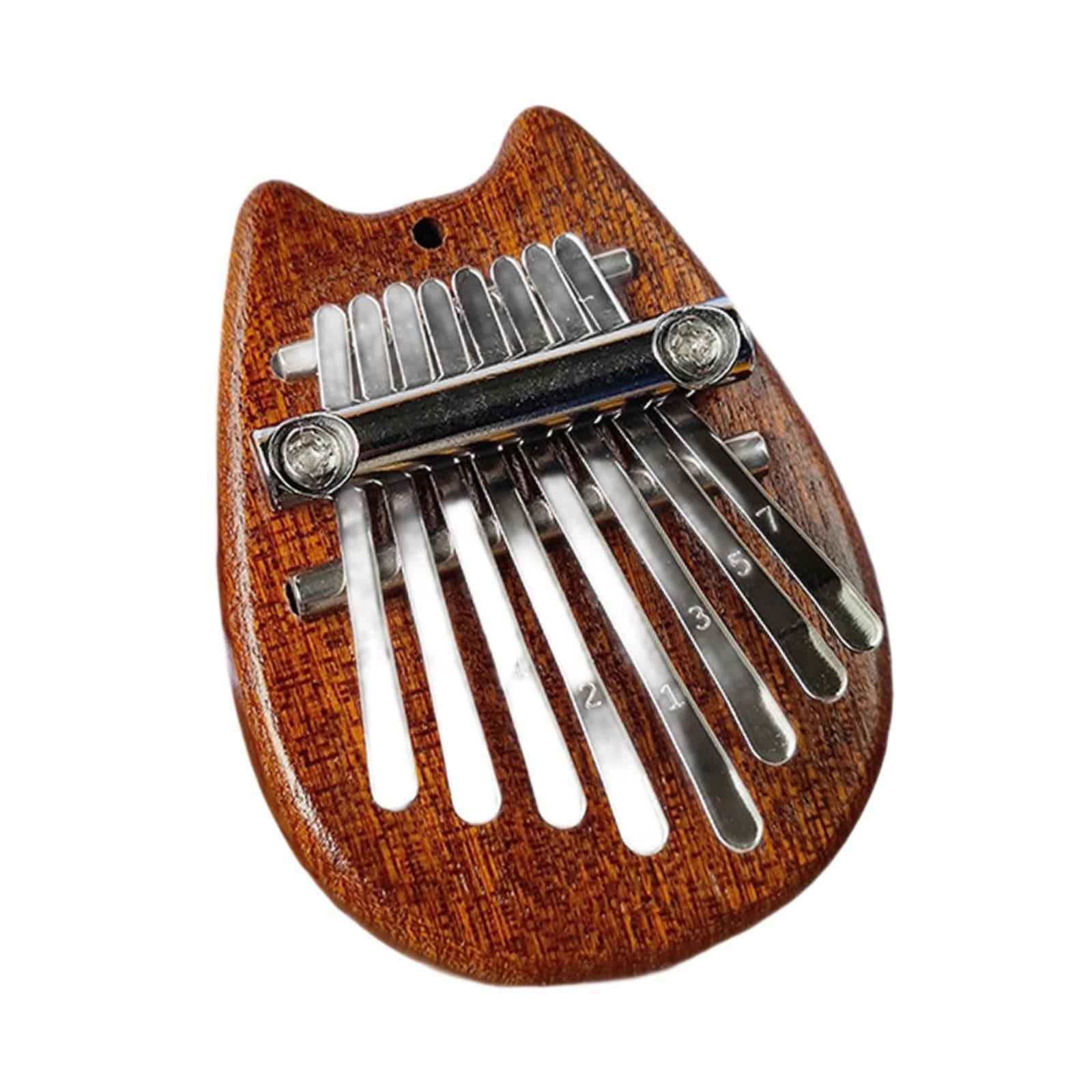 Beginner Finger Instrument Mini Thumb Piano 8 Keys for Ornaments Music Lover Cat