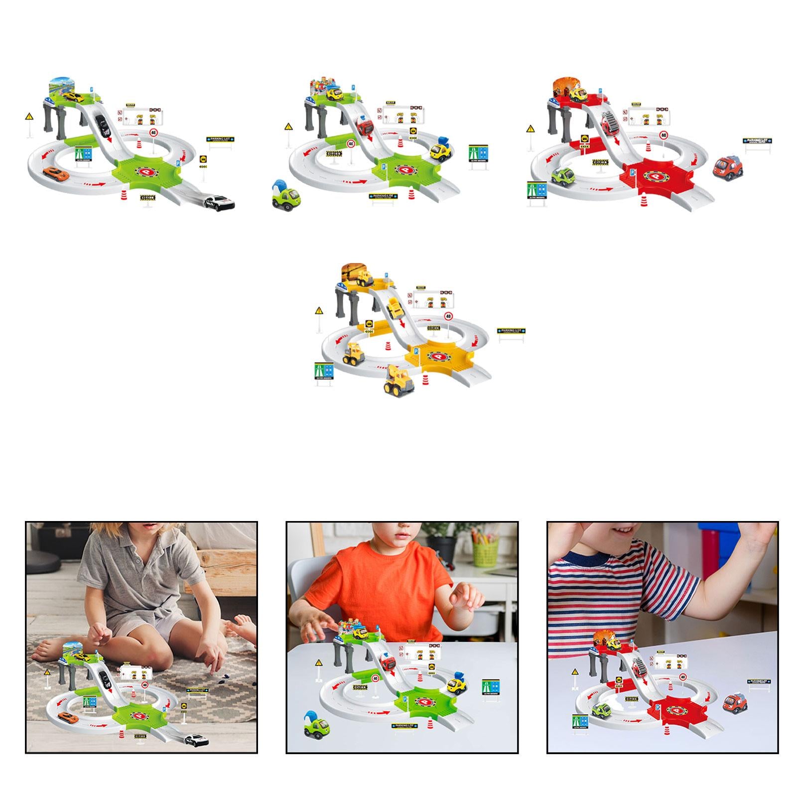 Boy Toy Aged 4-6 Sturdy Educational Car Kit Cartoon Preschool Car Games Toys Racings Car