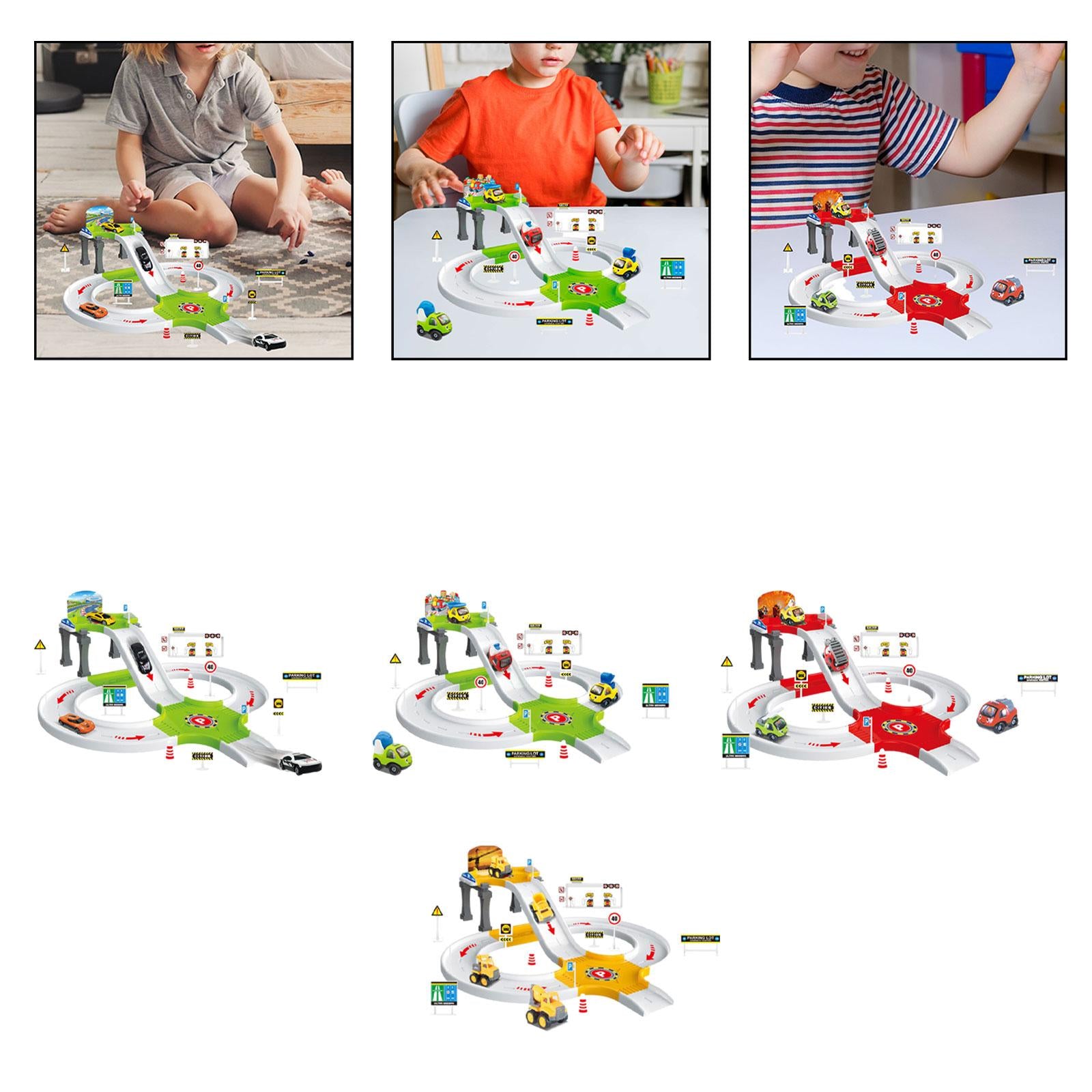 Boy Toy Aged 4-6 Sturdy Educational Car Kit Cartoon Preschool Car Games Toys Racings Car