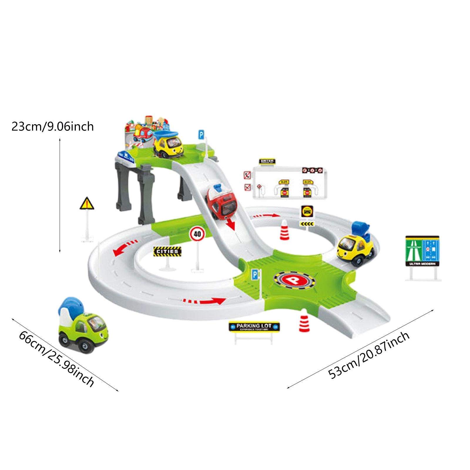 Boy Toy Aged 4-6 Sturdy Educational Car Kit Cartoon Preschool Car Games Toys Green Engineer Car