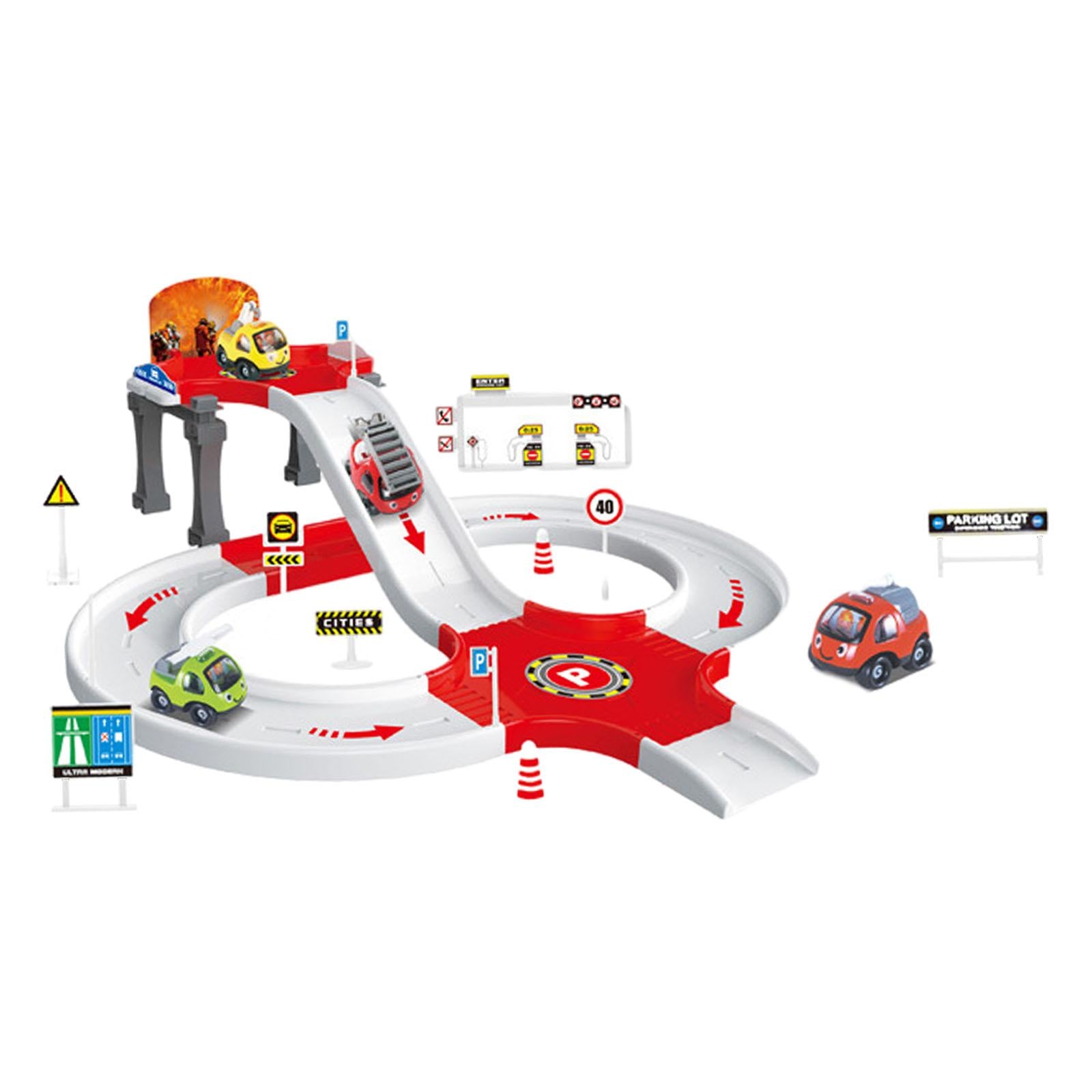 Boy Toy Aged 4-6 Sturdy Educational Car Kit Cartoon Preschool Car Games Toys Fire truck