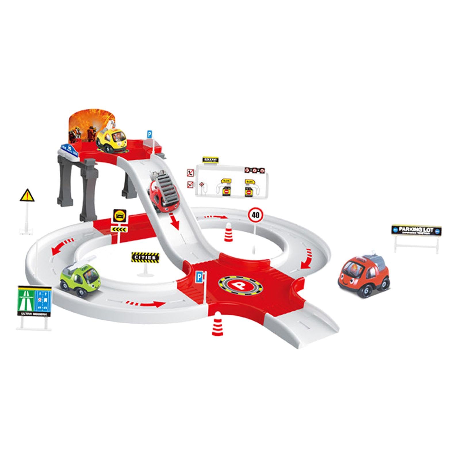 Boy Toy Aged 4-6 Sturdy Educational Car Kit Cartoon Preschool Car Games Toys Fire truck