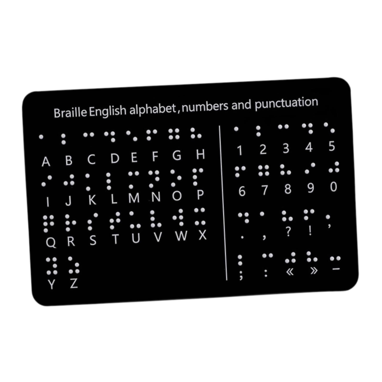 Braille Alphabet Board Visually Impaired Braille Fingerboard Office Learning