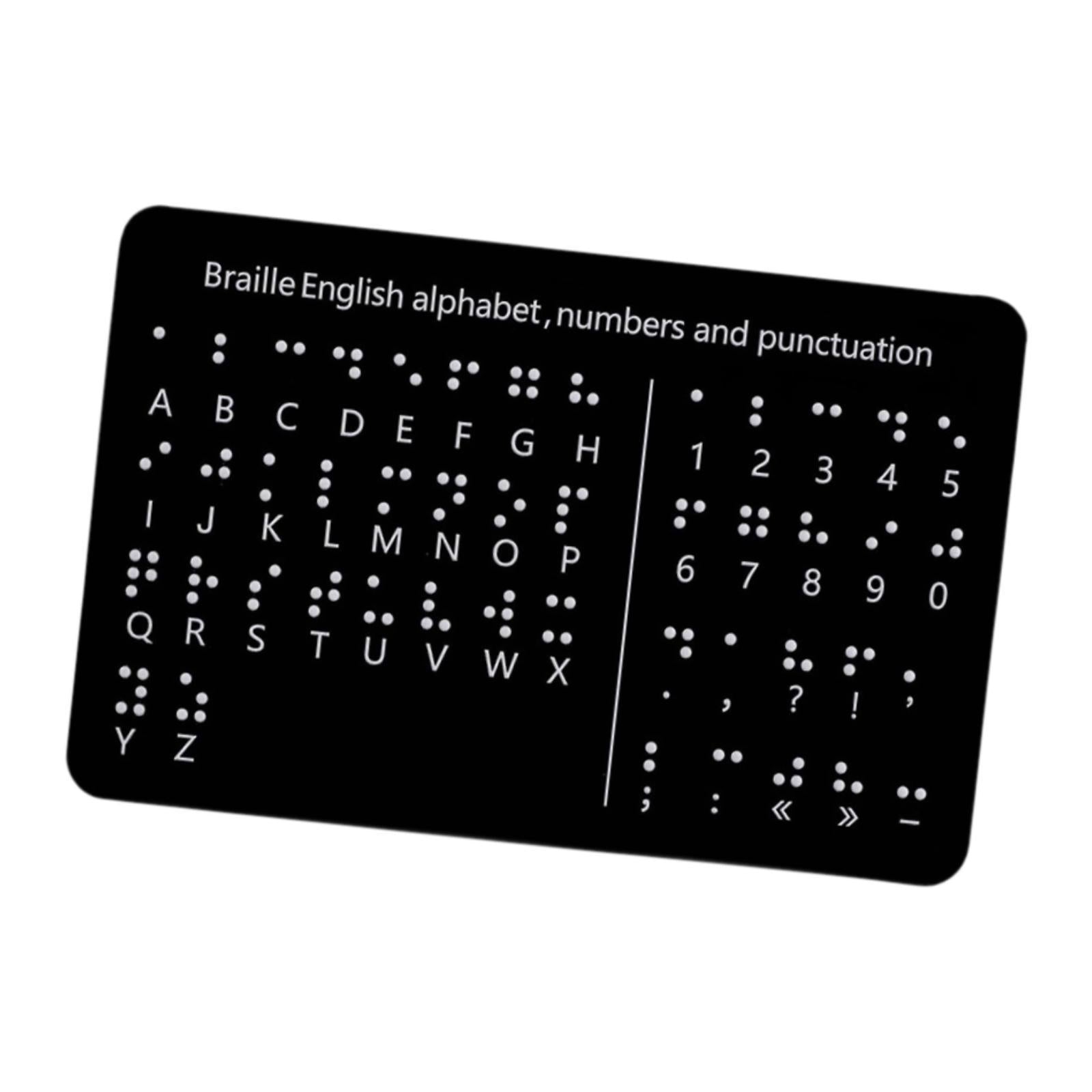 Braille Alphabet Board Visually Impaired Braille Fingerboard Office Learning