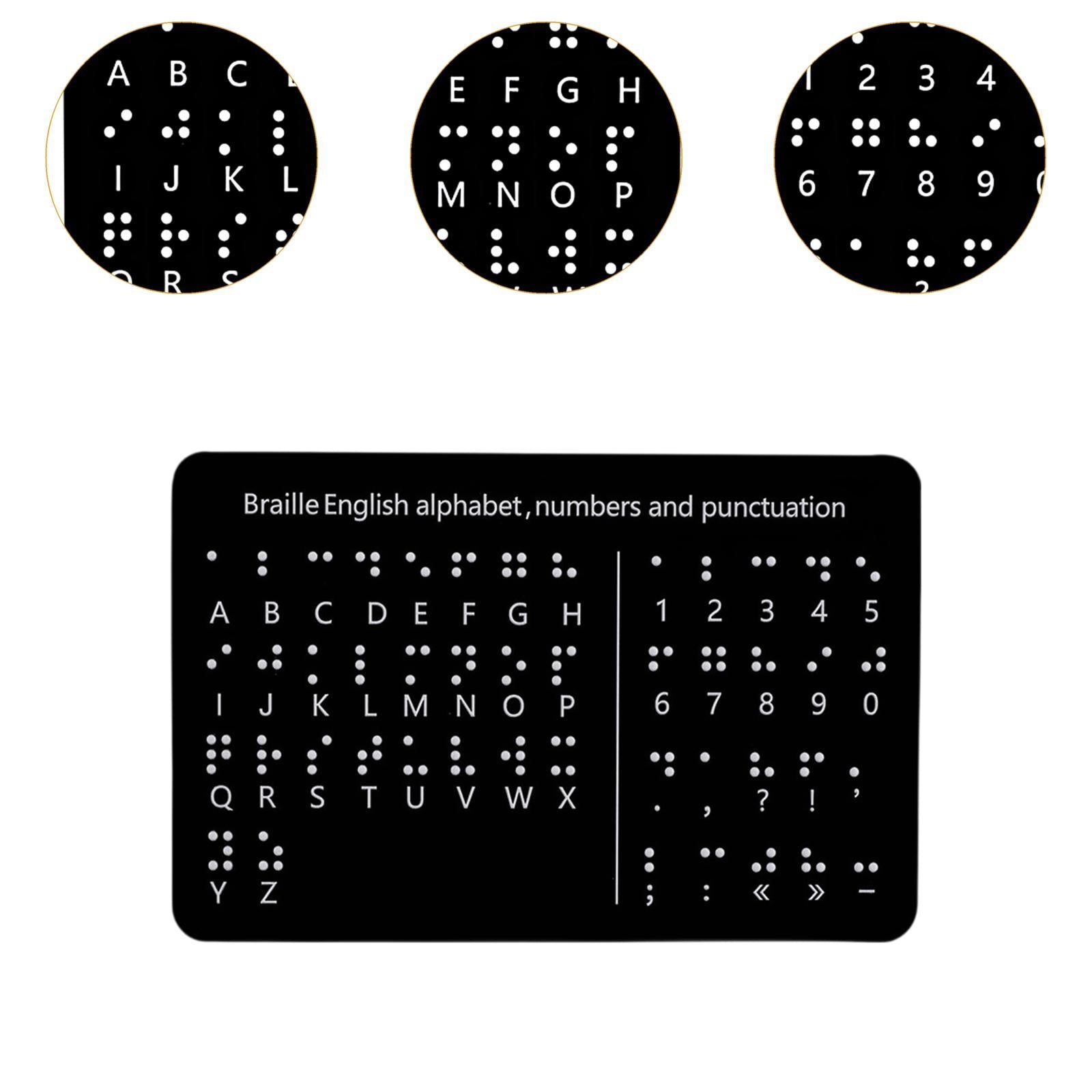 Braille Alphabet Board Visually Impaired Braille Fingerboard Office Learning