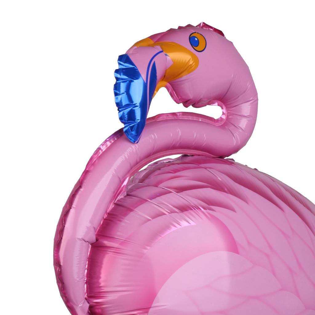 5pcs Large Flamingo Aluminum Foil Balloon Hawaiian Party Decor 41 x 20 Pink"