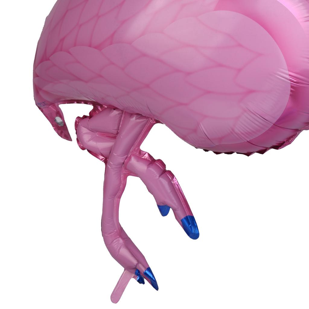 5pcs Large Flamingo Aluminum Foil Balloon Hawaiian Party Decor 41 x 20 Pink"