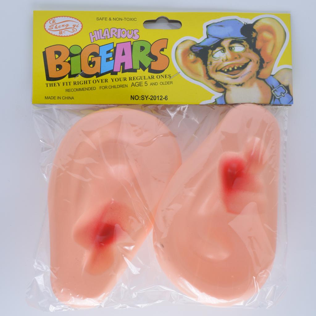 2 Pairs Halloween Carnival Hilarious Big Ears Fancy Dress Costume Joke Toy