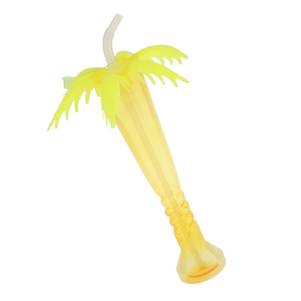 2pcs Tropical Palm Tree Yard Cup Hawaiian Summer Beach Party Drinks Cup