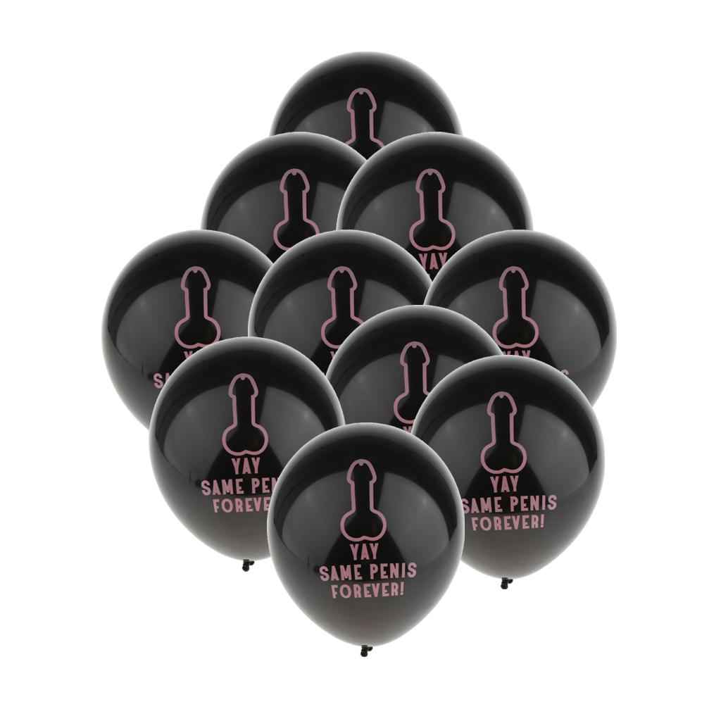 10 Pieces YAY SAME PENIS FOREVER Latex Balloons Wedding Bridal Shower Decor