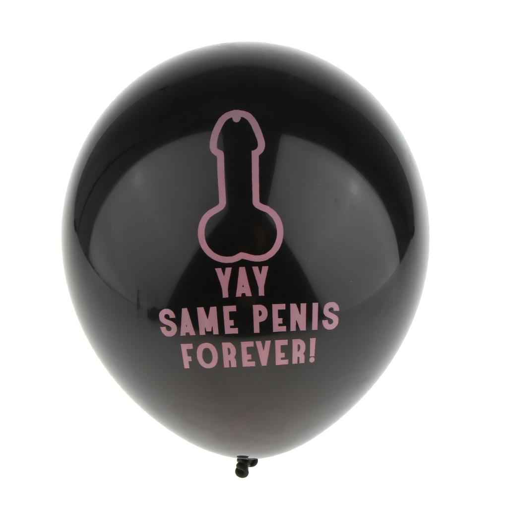 10 Pieces YAY SAME PENIS FOREVER Latex Balloons Wedding Bridal Shower Decor