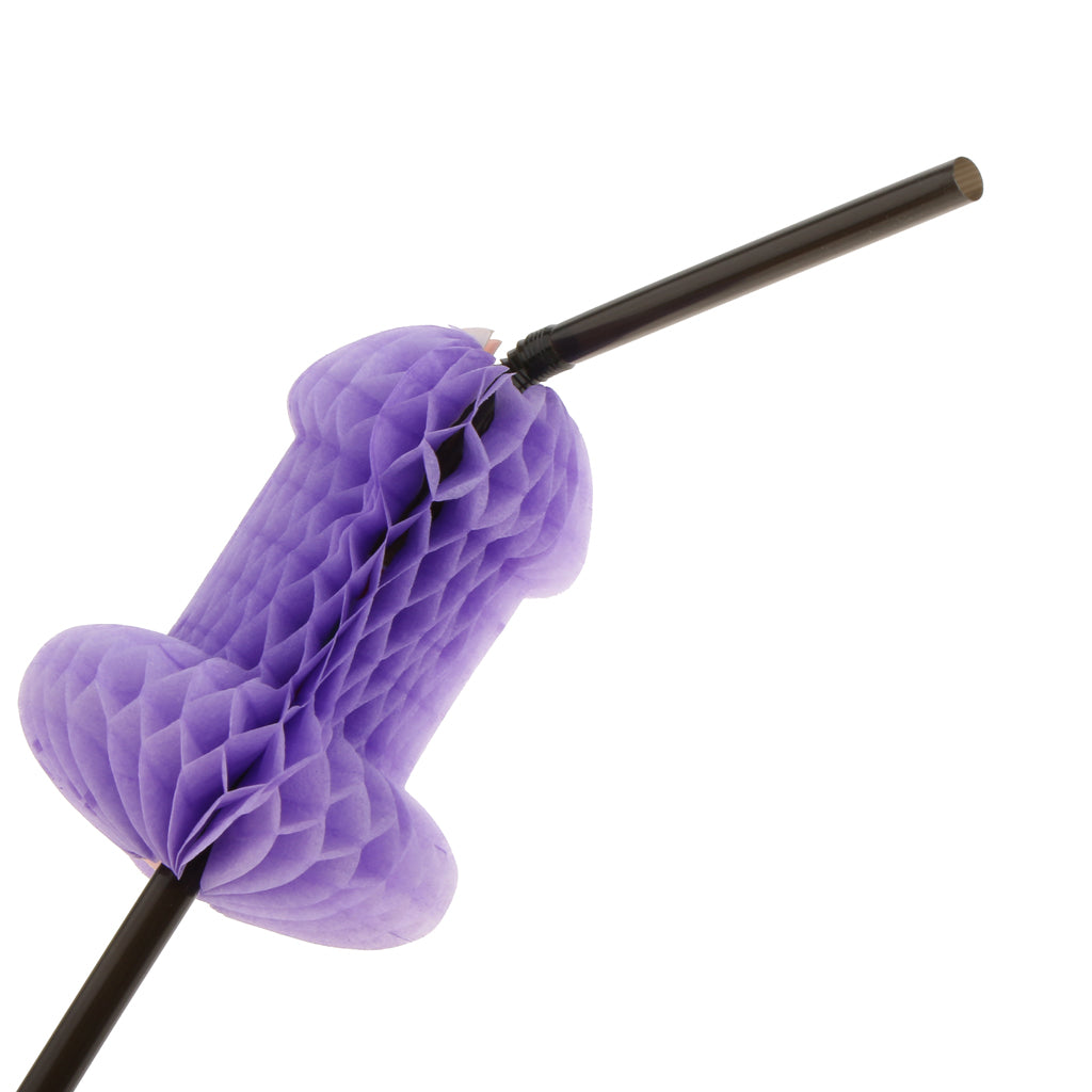 8 Pieces Novelty Willy Honeycomb Drinking Straw Stag Night Bachelor Party