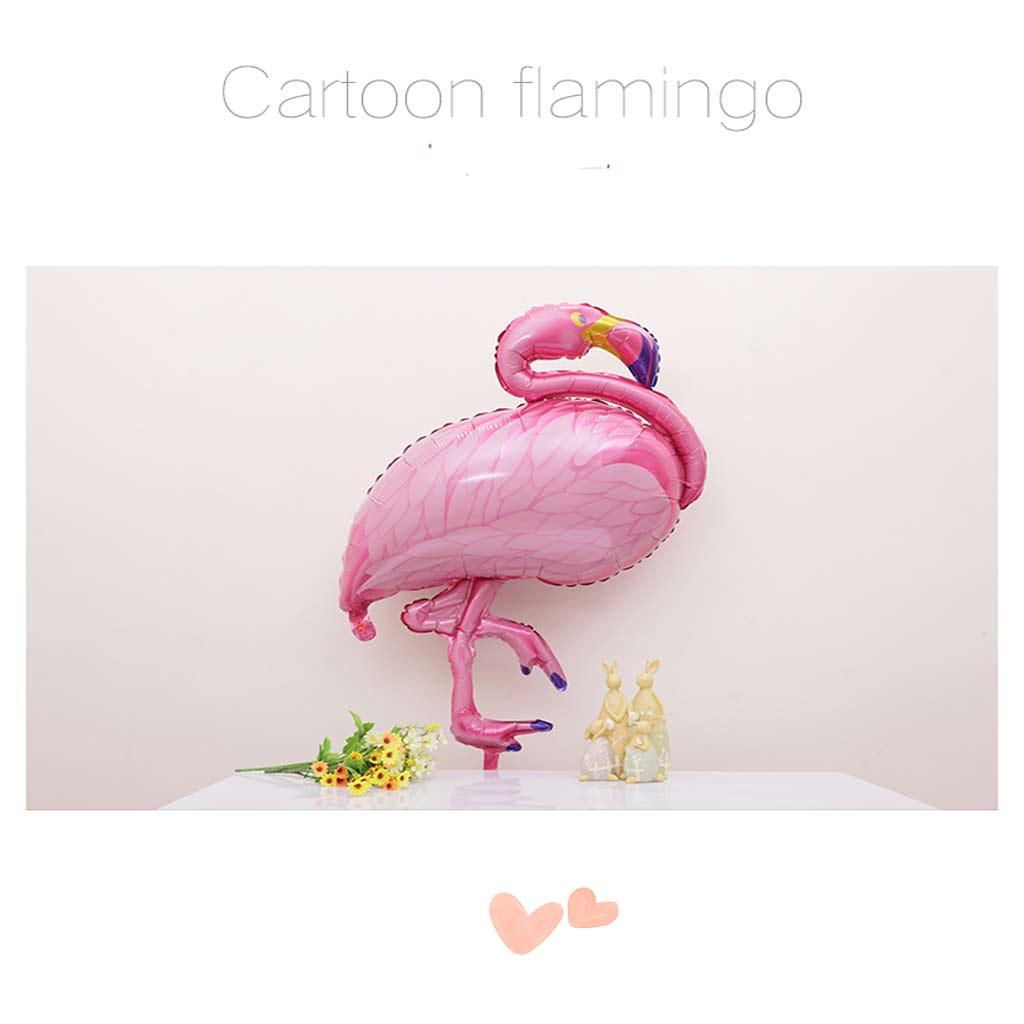 3pcs Large Foil Flamingo Balloon Tropical Hawaiian Kids Birthday Party Toy