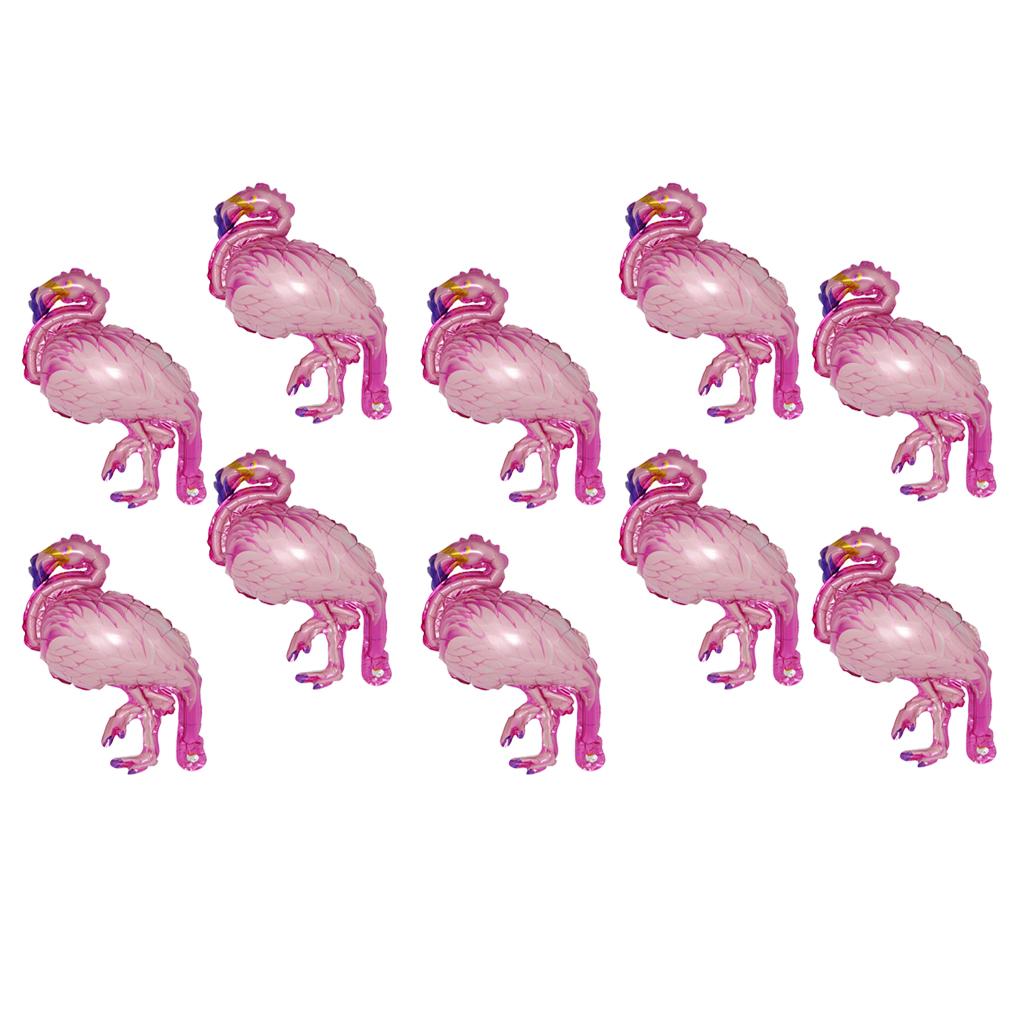 20pcs Set Tropical Mini Unicorn Flamingo Foil Balloons Kids Party Decoration