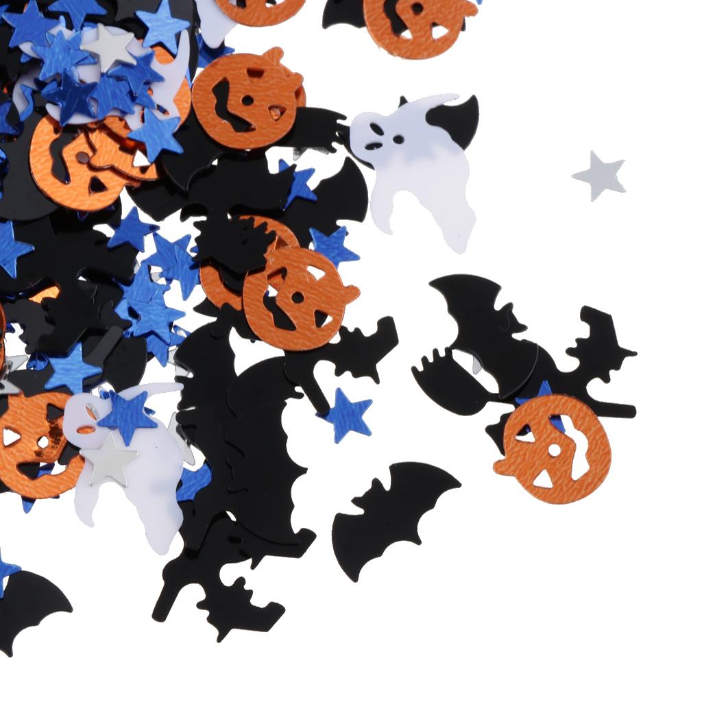 30g Assorted Halloween Pumpkin Witch Star Table Confetti DIY Party Decor