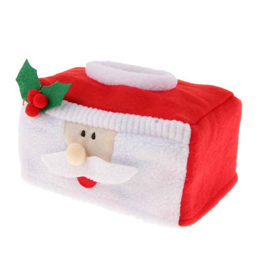 Christmas Tissue Box Napkin Holder Paper Towel Box Christmas Decor Santa