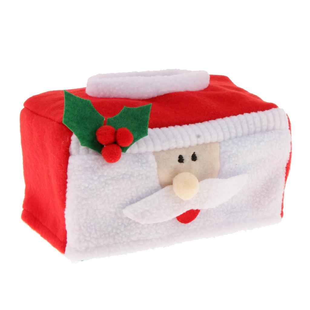 Christmas Tissue Box Napkin Holder Paper Towel Box Christmas Decor Santa