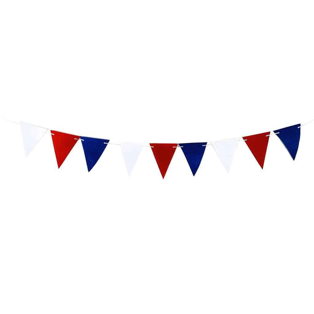 USA Sign Banner Party Hanging Decor for Independence Day Red Blue Banner