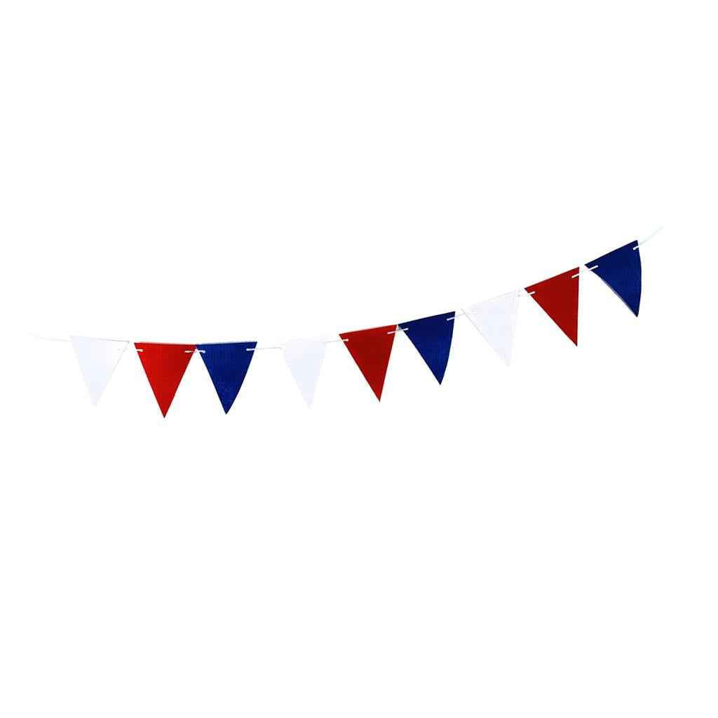 USA Sign Banner Party Hanging Decor for Independence Day Red Blue Banner