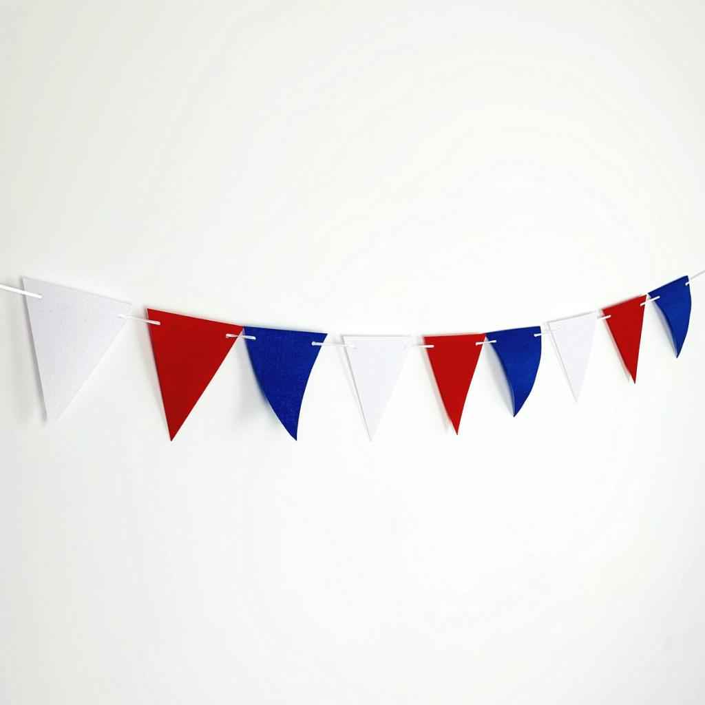 USA Sign Banner Party Hanging Decor for Independence Day Red Blue Banner