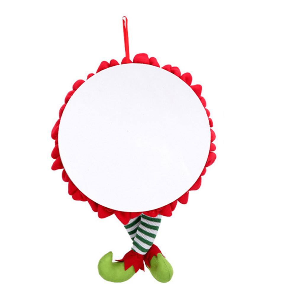 Artificial Wreath Striped Legs Elf Leg for Xmas Wall Party Green leg