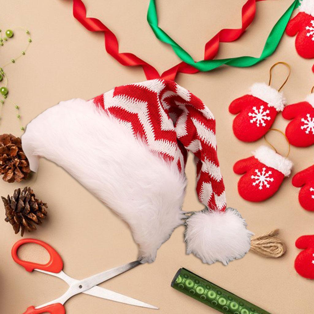 Christmas Hat Santa Claus Hat Adults Christmas Hat Holiday Decor Red White