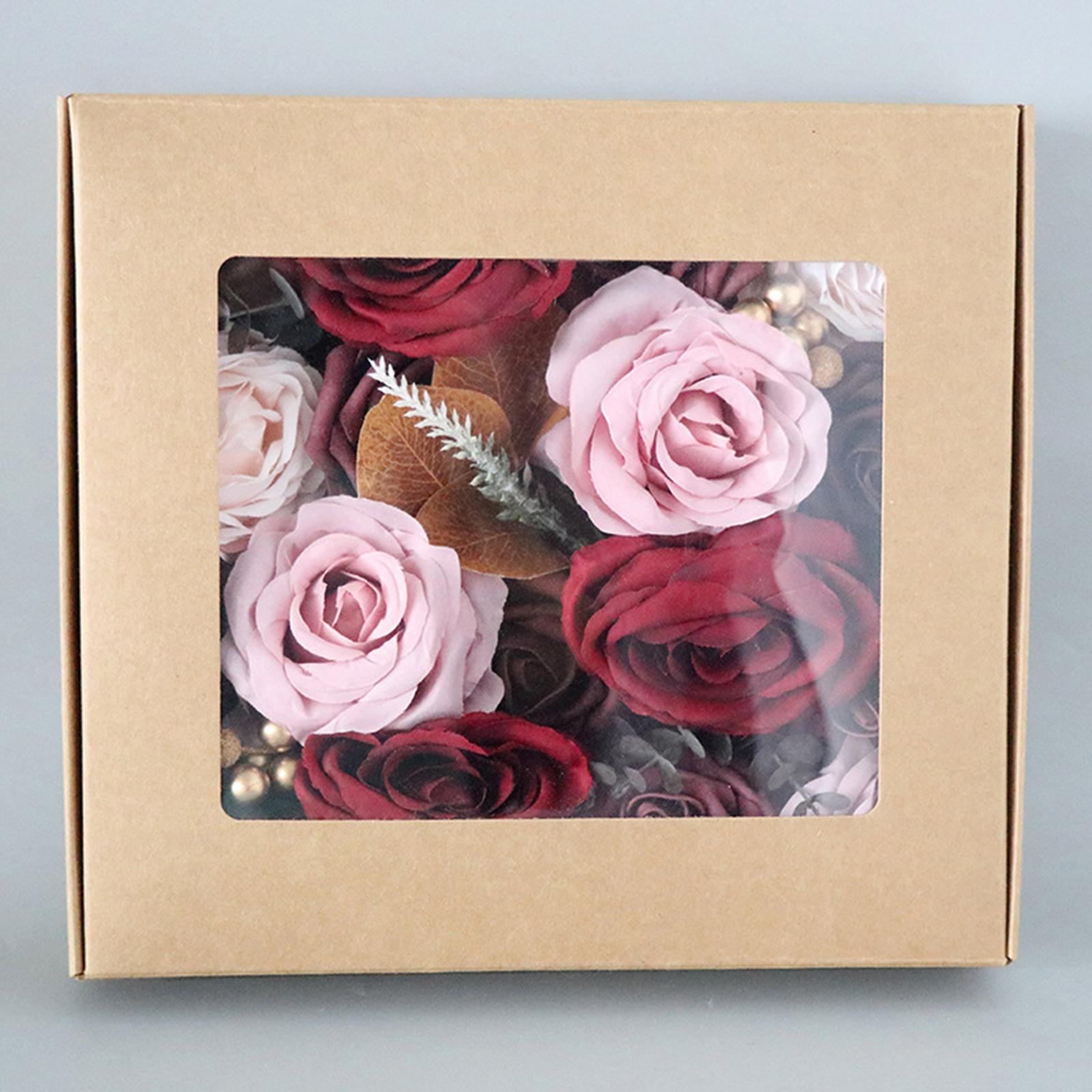 Artificial Flowers Box Arrangements DIY for Party Table Chair Ornament