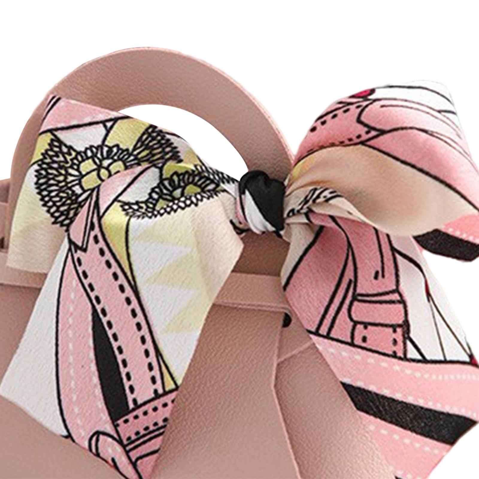 5 Pieces Exquisite PU Leather Wedding Favours Bags Handbag with Ribbons Pink
