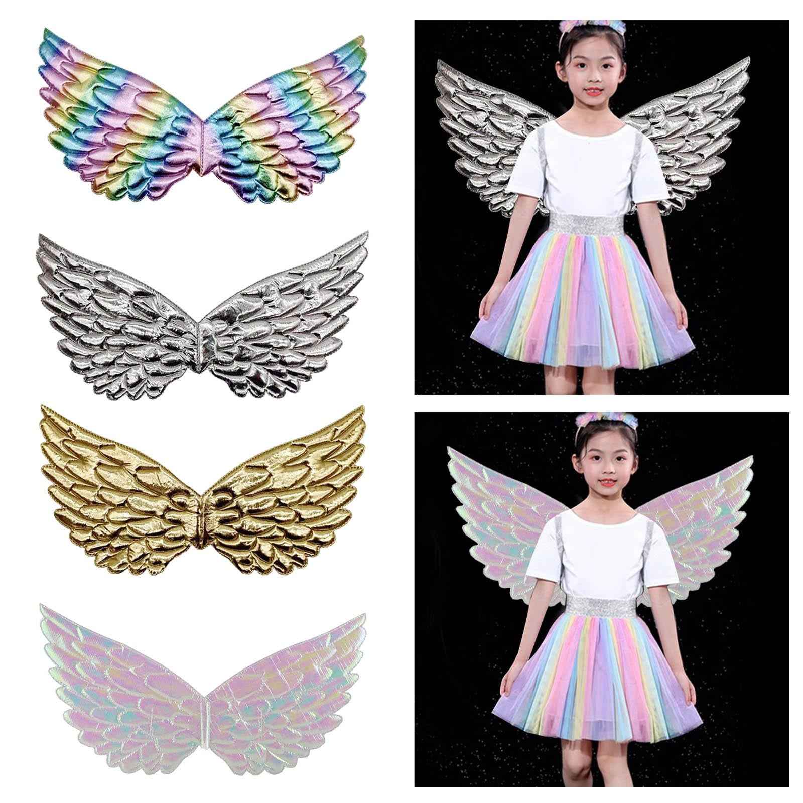 Child Angel Wing Fairy Princess Costume Accessory Decoration Light Rainbow