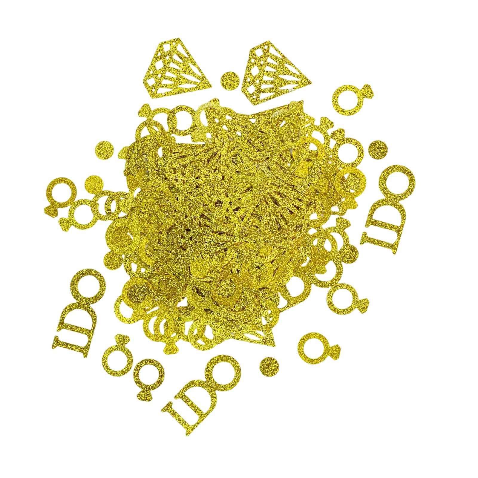 Confetti Diamond i Do Letter Shower Party for Wedding Table Baby Shower Gold