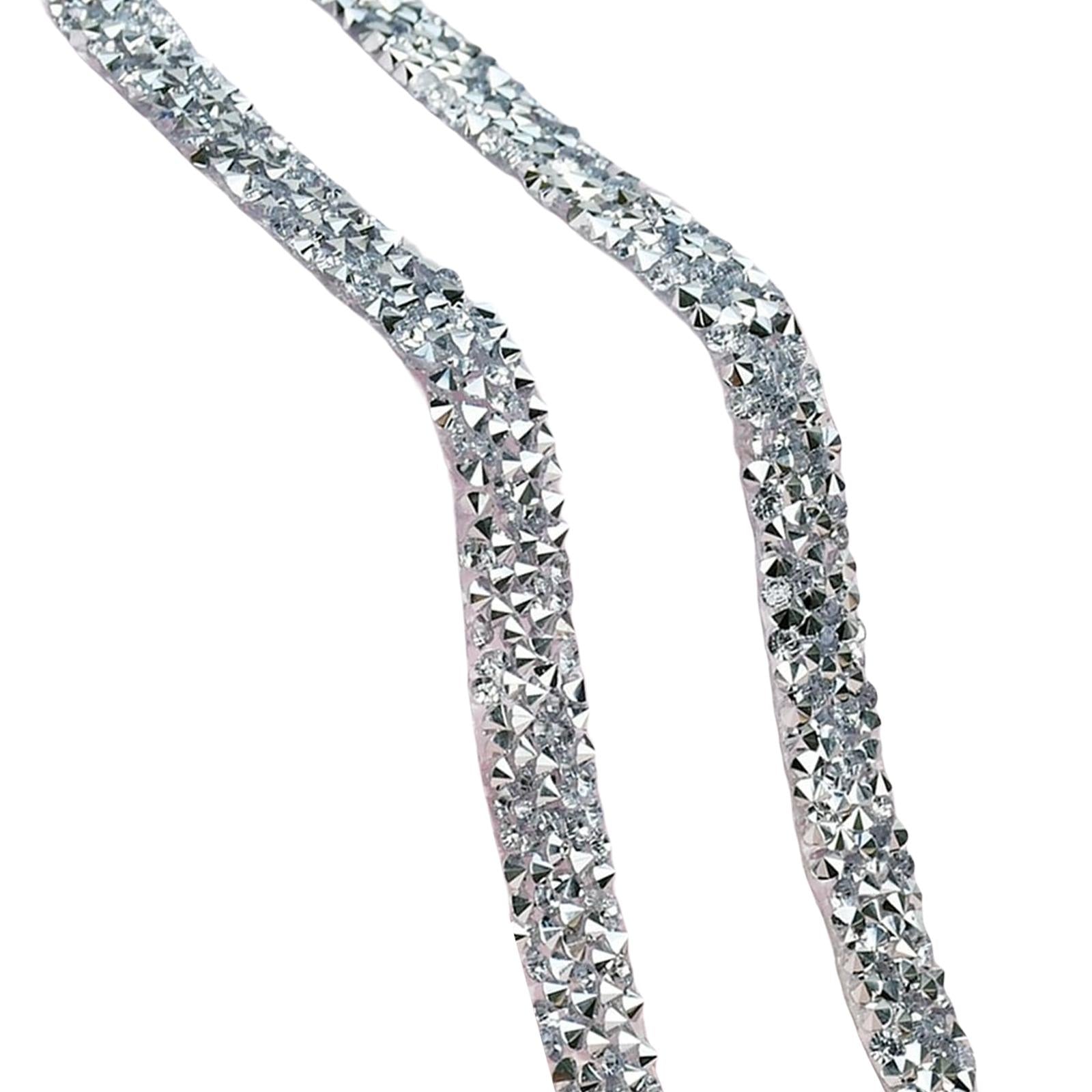 4xSelf Adhesive Ribbon Arts Crafts Mesh Wrap Roll Bling for Decor