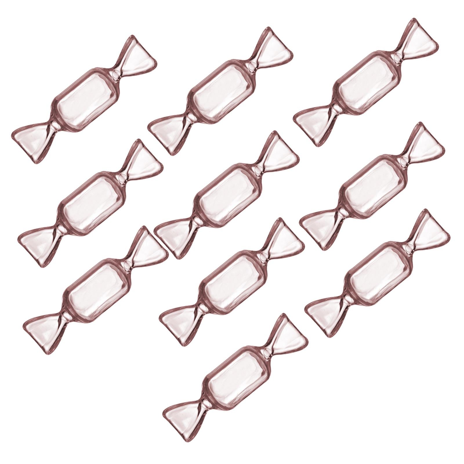 4xCandy Shaped Mini Necklace Organizer Earrings Necklace Storage Pink