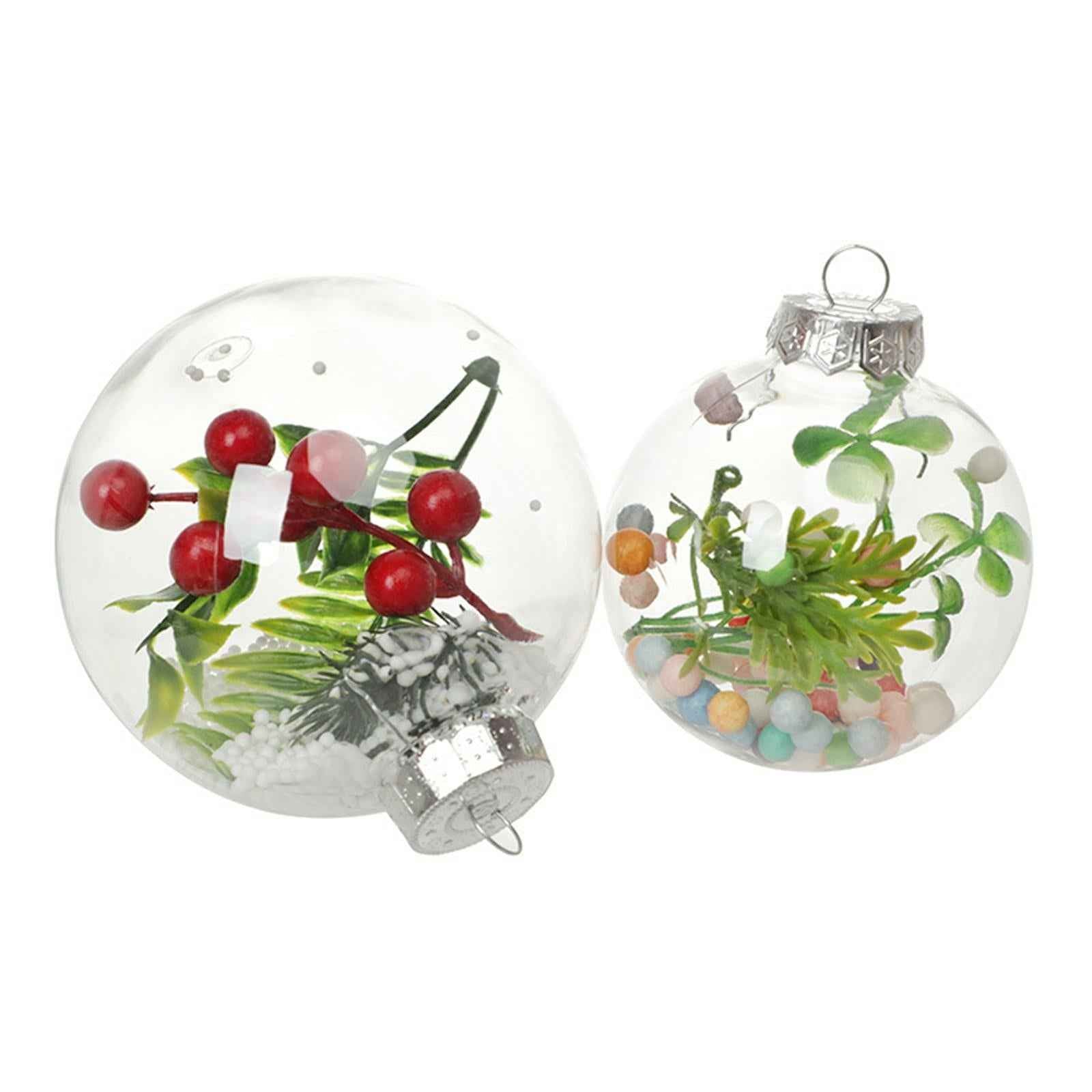 6x Clear Christmas Ball Ornaments Party Supplies for Bedroom Christmas 10cm Aureate