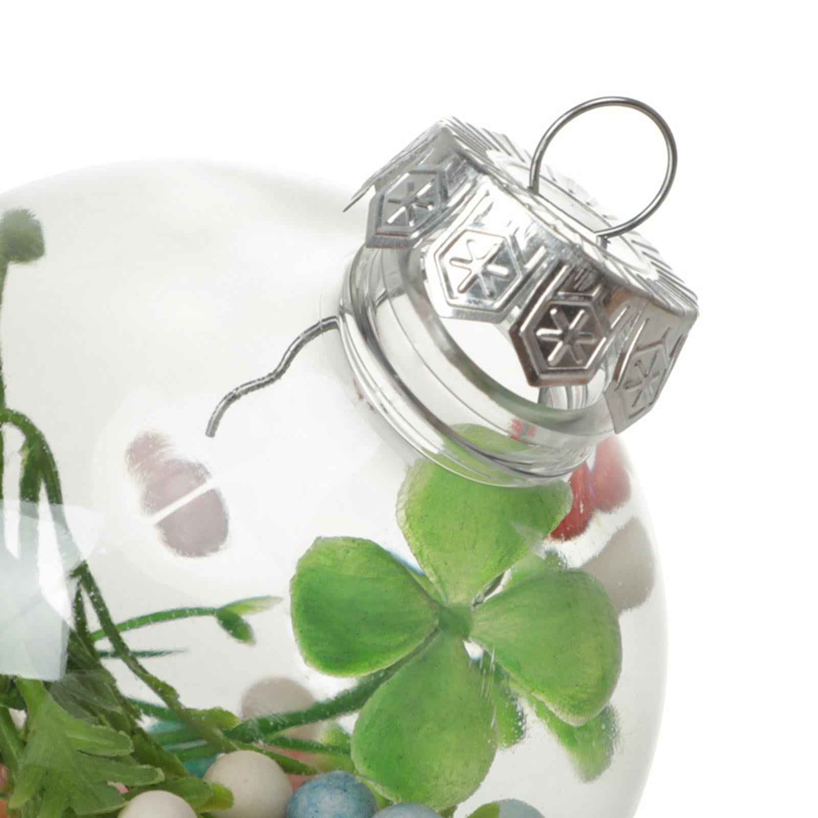 6x Clear Christmas Ball Ornaments Party Supplies for Bedroom Christmas 10cm Aureate