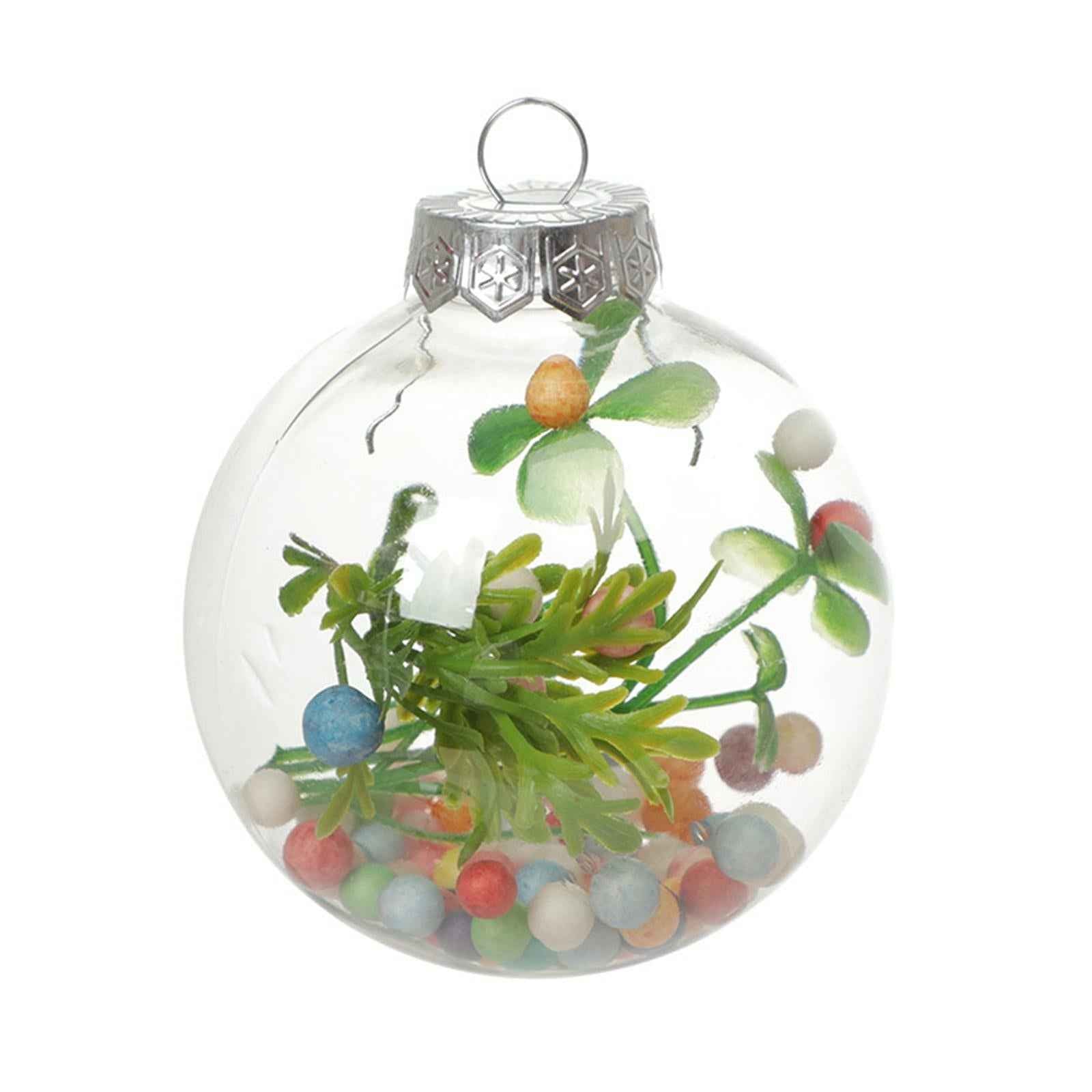 6x Clear Christmas Ball Ornaments Party Supplies for Bedroom Christmas 10cm Aureate